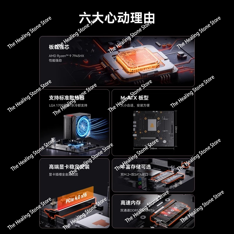 Home Office Furniture Sets - (MINISFORUM) BD795M на борту Ryzen r9-7945HX
