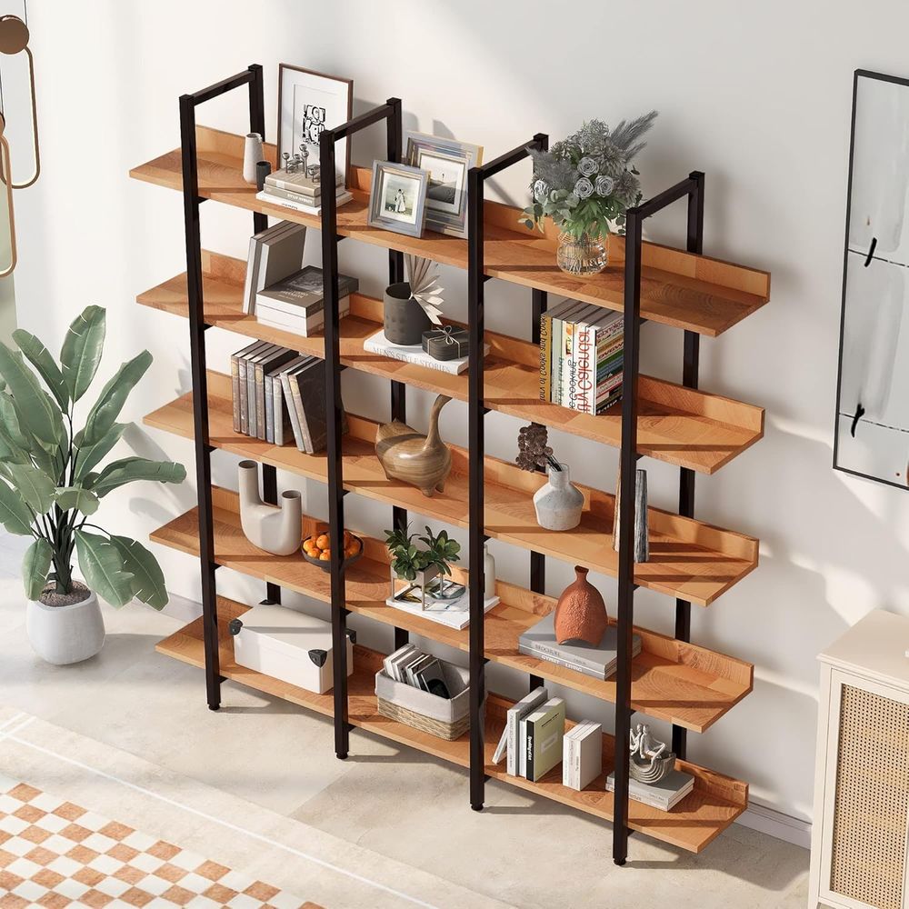 Home Office Industrial Style - Промышленный стеллаж для книг шириной 70