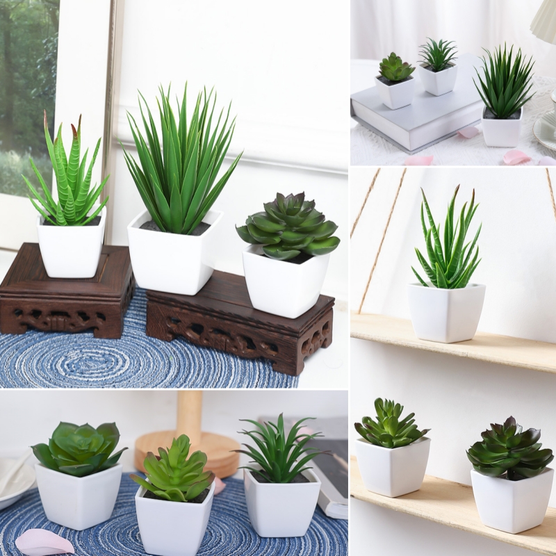Plant Desk Mini - (Набор из 3 шт.) Имитация мини-горшечных