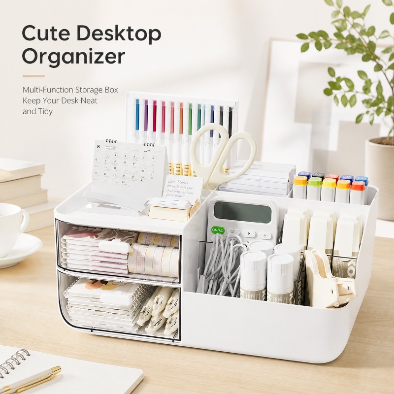 Home Office Furniture Sets - Настольный органайзер с ящиками, многосекционный ящик