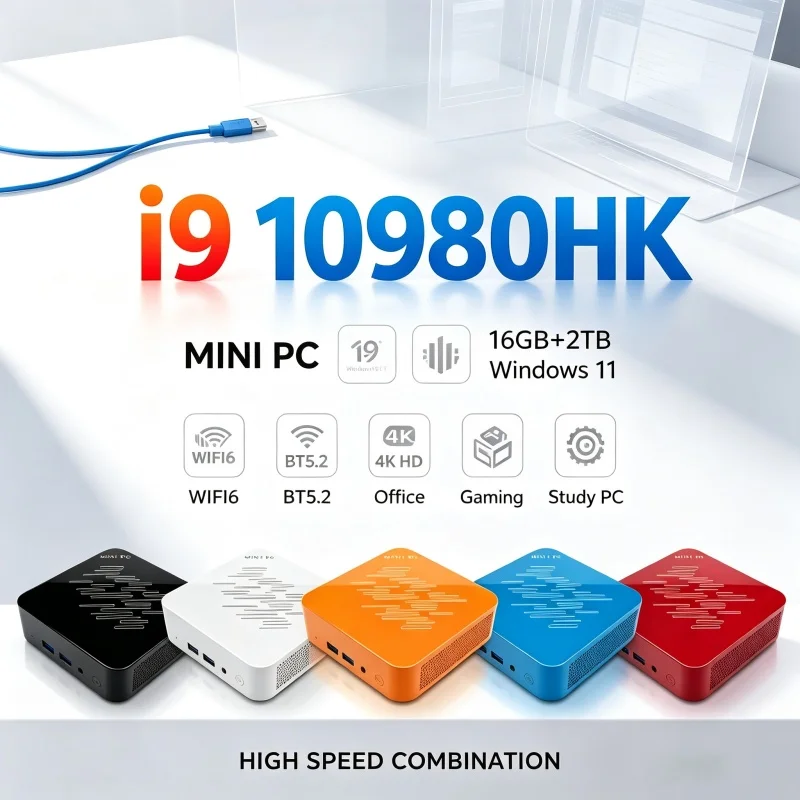 Home Office Windows 11 - Легкий компактный мини-ПК Intel I9-10980HK с