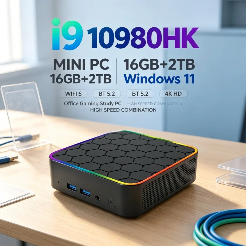 Home Office Windows 11 - Мощный мини-настольный компьютер с процессором Intel