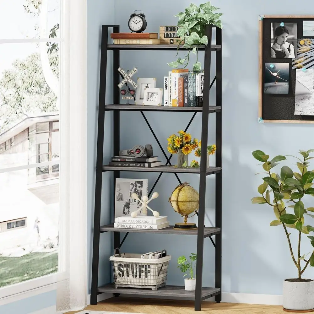 5-ярусная лестничная книжная п – обзор и цена Home Office Industrial Style