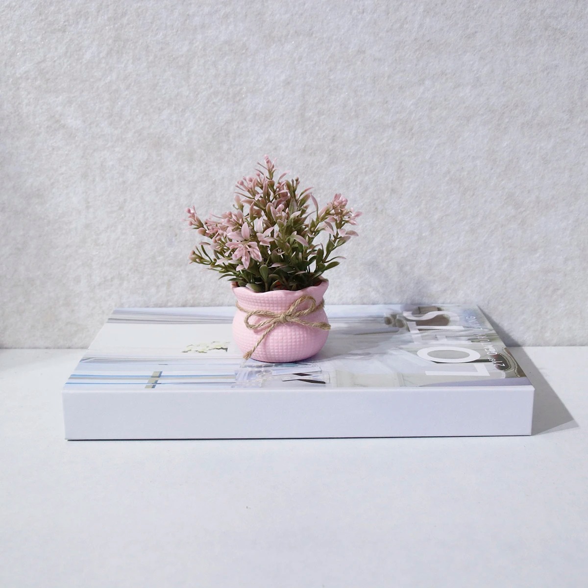 Мини-искусственные розовые цве – обзор и цена Plant Desk Mini