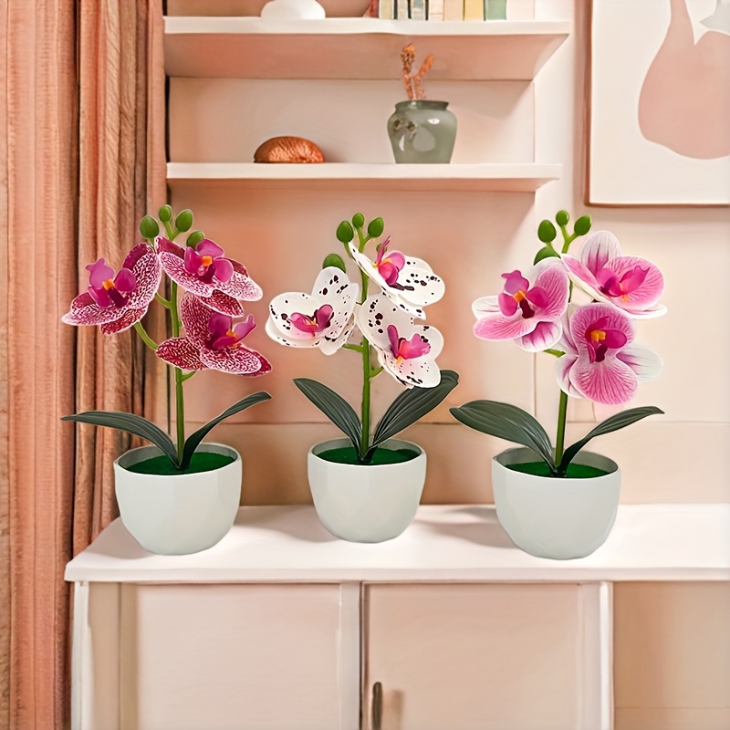 3 шт. искусственных орхидей фа – обзор и цена Plant Desk Mini