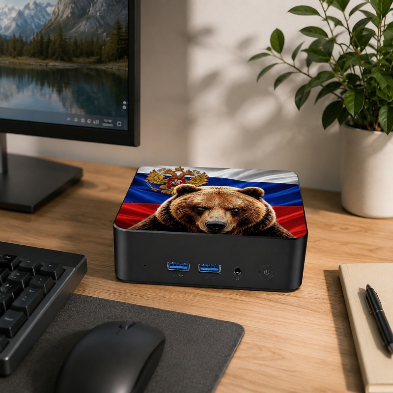 Мини-ПК Russian Brown Bear с п – обзор и цена Home Office Windows 11