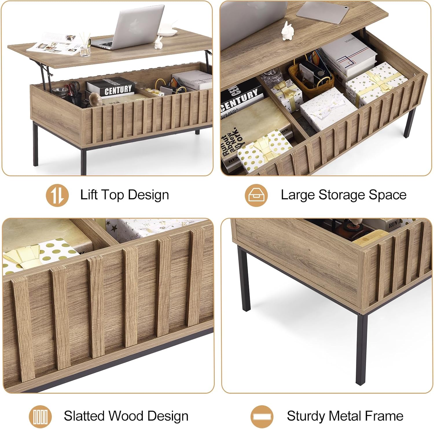 Деревянный журнальный столик с – обзор и цена Home Office Industrial Style