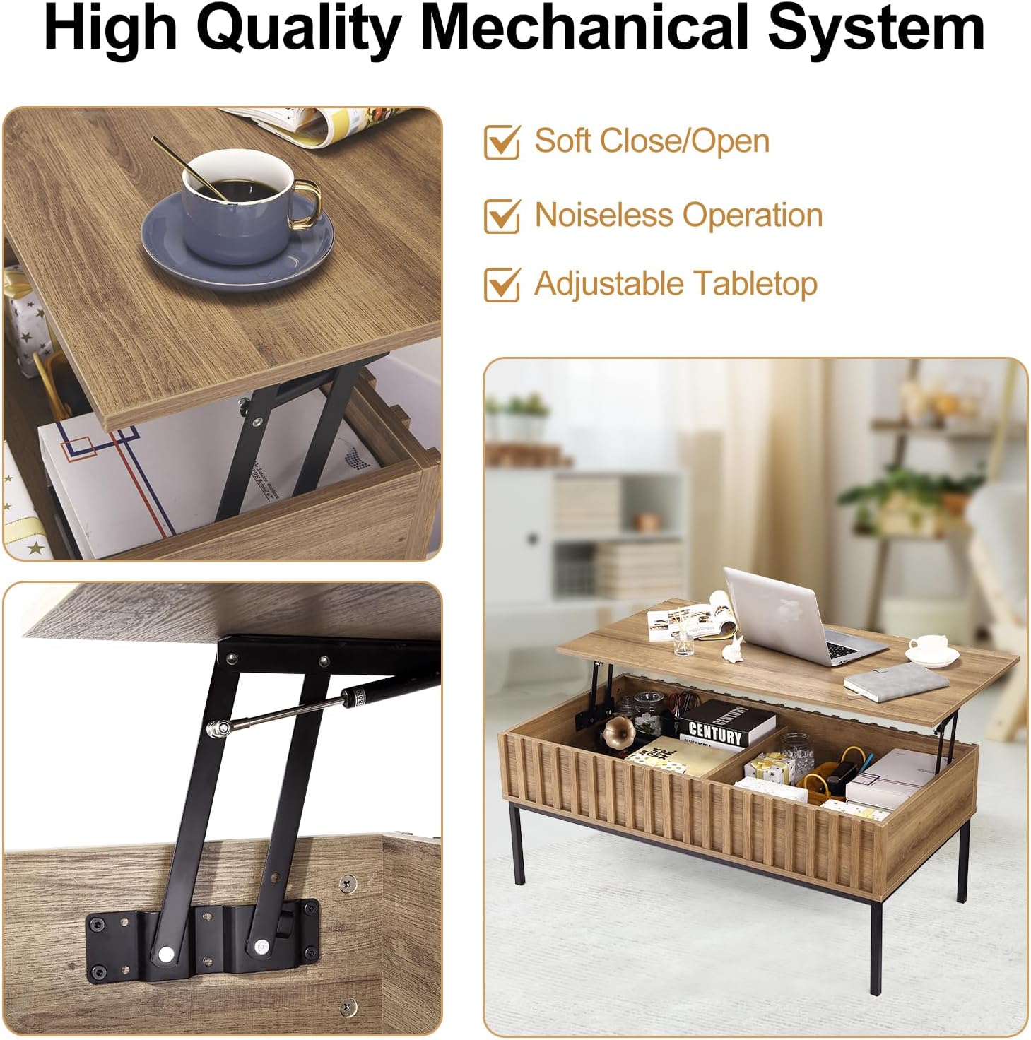Деревянный журнальный столик с – обзор и цена Home Office Industrial Style