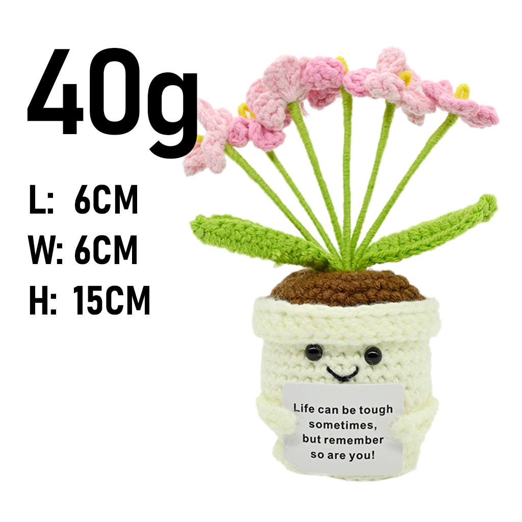 Вязаный вручную цветочный горш – обзор и цена Plant Desk Mini