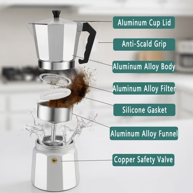 Кофеварка TRALOW Italian Stove – обзор и цена Home Office Moka